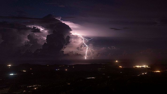 Fuertes tormentas en Menorca