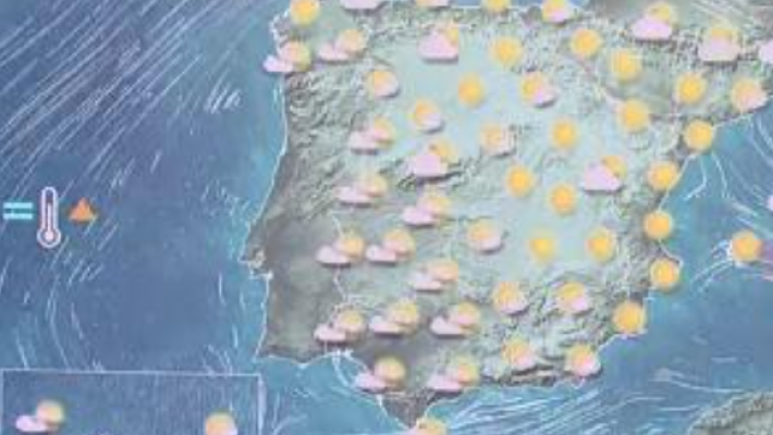 El tiempo - Chubascos o tormentas localmente fuertes en Menorca y poco nuboso en el resto