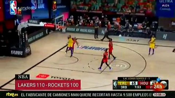 Telediario 1 - Los Lakers acarician la final de Conferencia Oeste