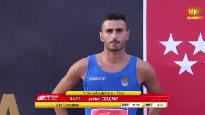 Asier Martínez, campeón de España de 110 metros vallas