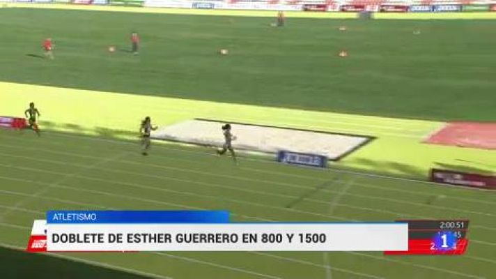 Telediario 1 - Doblete histórico de Esther Guerrero en el Campeonato de España de Atletismo