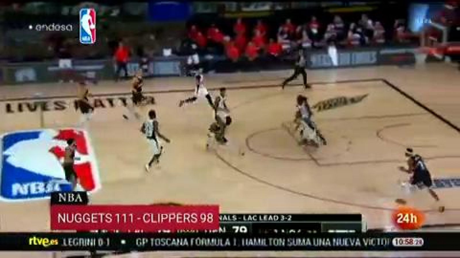 Los Nuggets fuerzan el séptimo partido ante Clippers | Ver