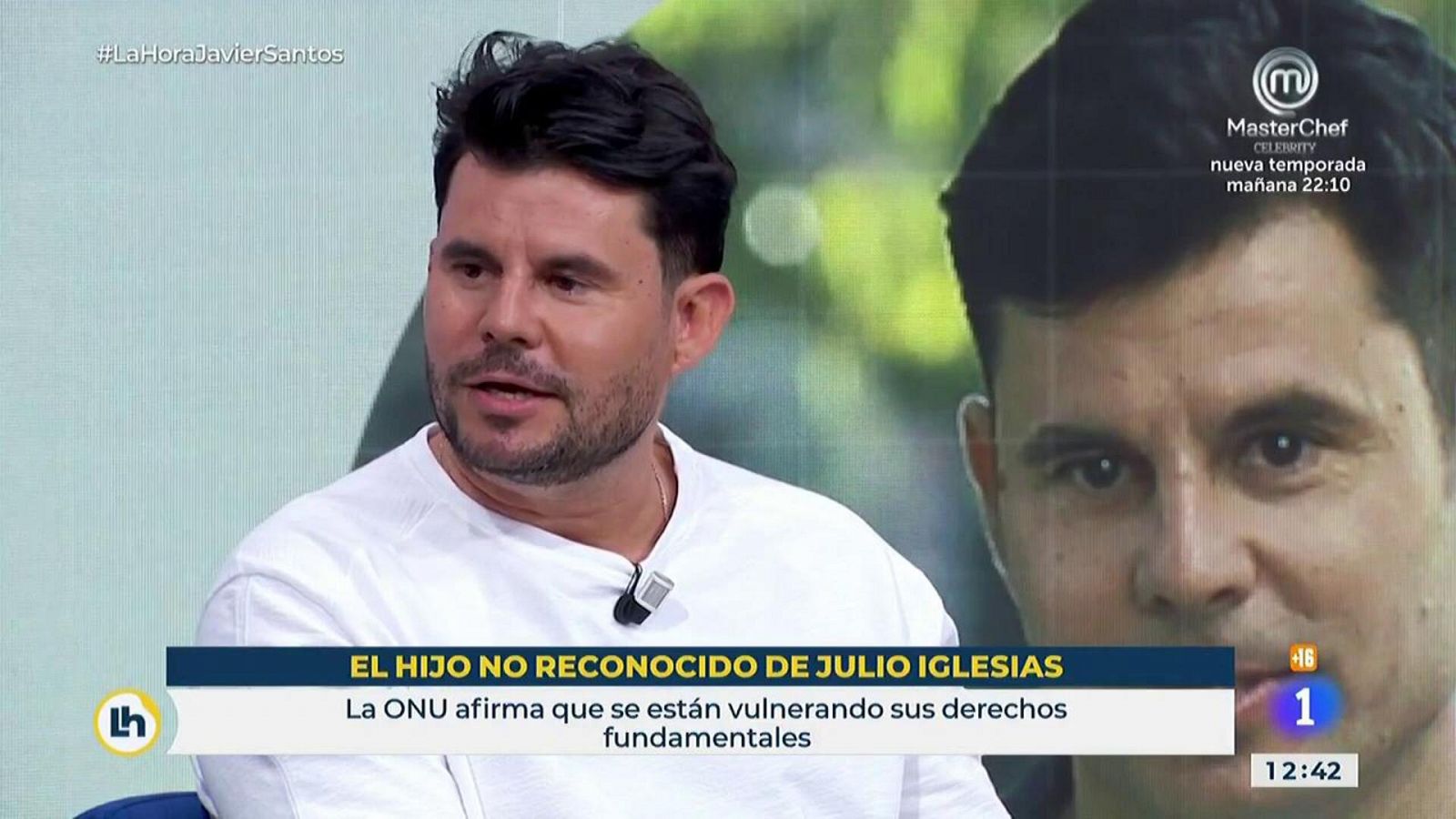 Javier Santos, hijo no reconocido de Julio Iglesias en La Hora de La 1