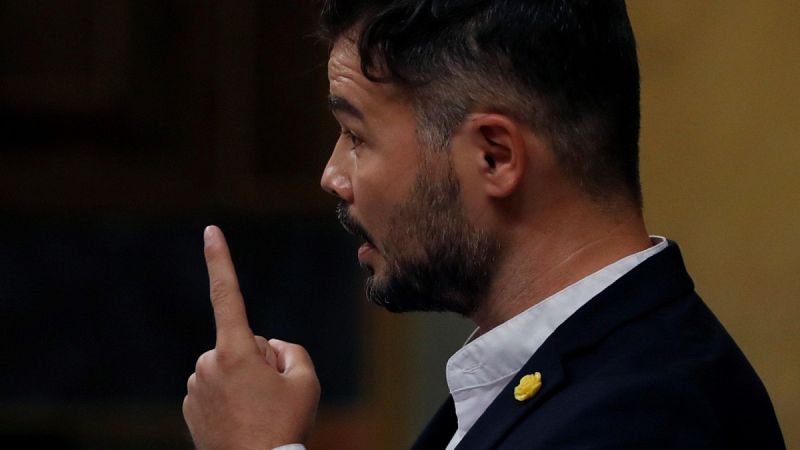 Rufián, sobre el PP y el caso Kitchen: "Con lo que han hecho, mínimo da para ilegalizarlos"