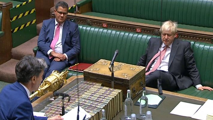 Johnson logra superar en el Parlamento la primera votación de la ley que vulnera el acuerdo del 'Brexit'