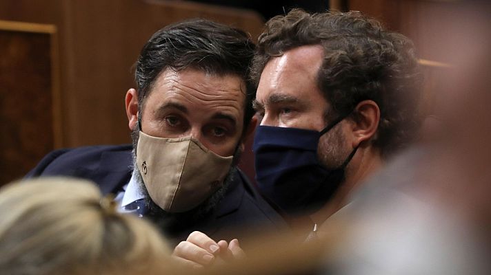 Telediario 1 - Vox no recibe respaldo a su iniciativa para ilegalizar a los partidos nacionalistas