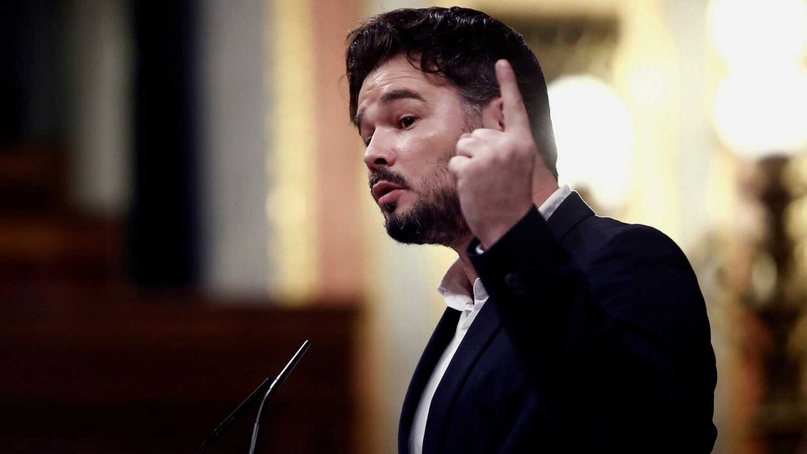 Rufián (ERC), sobre los Presupuestos: "Pedimos la Mesa de Diálogo, que es lo primero que se acordó" - La hora de La 1 | Ver