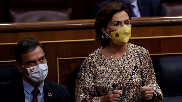 Informativo 24h - Calvo, a Espinosa de los Monteros: "Políticamente hablo con usted porque estoy obligada a ello"