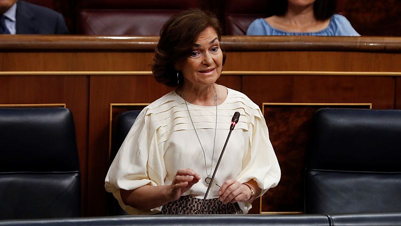 Calvo y Gamarra se acusan de deslealtad mutua en un duro cara a cara en el Congreso