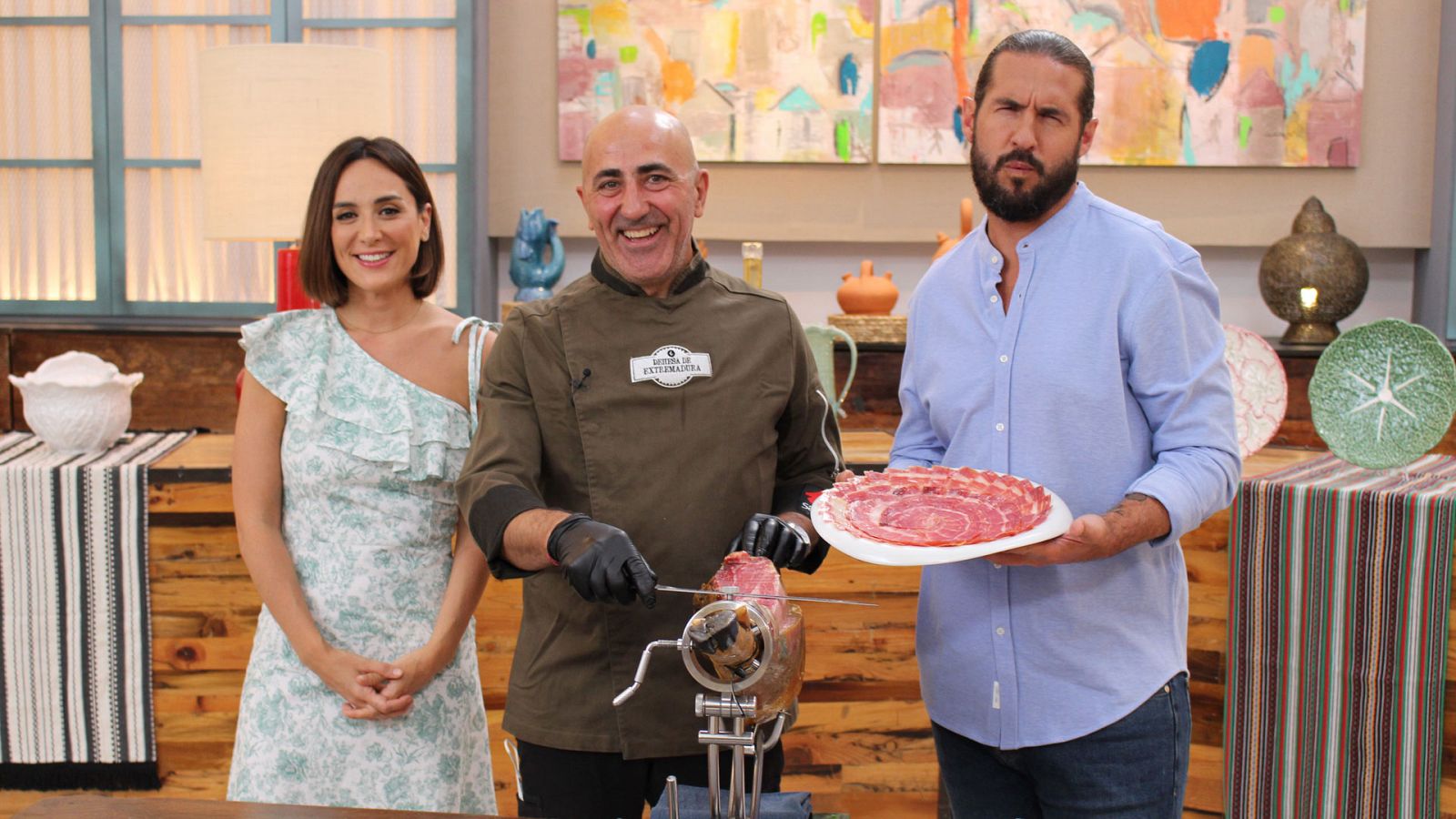 Cocina al punto con Peña y Tamara - Jamón ibérico "Dehesa de Extremadura" - RTVE.es