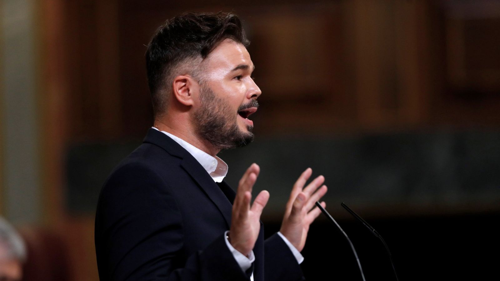 Rufián, sobre la posible inhabilitación de Torra: "Se está atentando contra el derecho a la libertad de expresión" 