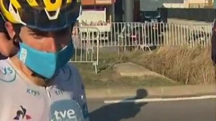 Tour de Francia - Tour 2020 | Enric Mas, sobre la discusión con Landa y 'Superman' López: "Era una simple conversación sobre tirar o no"