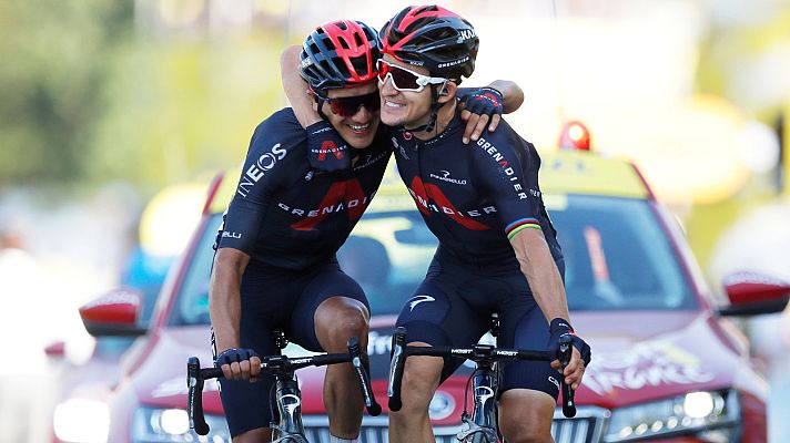 Telediario 1 - Tour 2020 | Ineos se reivindica con un doblete y Landa escala a la quinta plaza