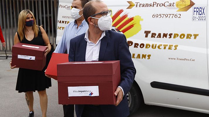 Telediario 1 - Los próximos pasos de la moción de censura a Bartomeu