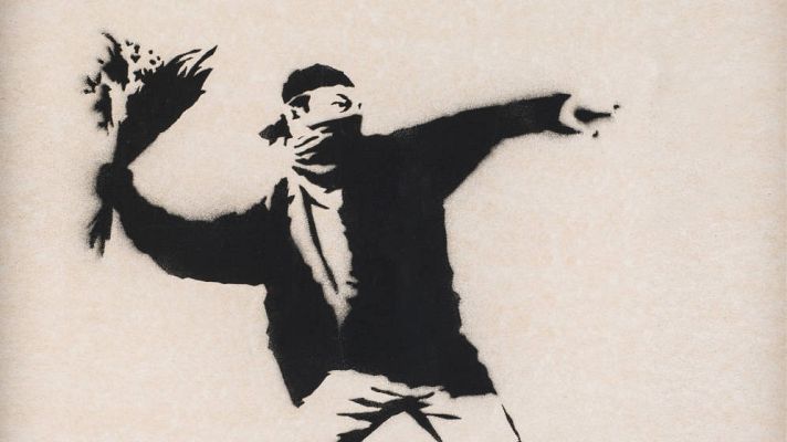 Telediario 1 - Banksy pierde los derechos sobre su obra más popular por no revelar su identidad