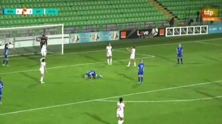 Fútbol - Gol de Jennifer Hermoso a placer (0-4)