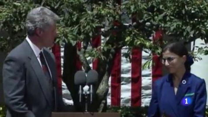 Telediario 1 - Rinden homenaje a la fallecida jueza Ruth Bader Ginsburg