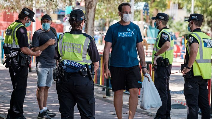 Dispositivo de control para las restricciones en Madrid