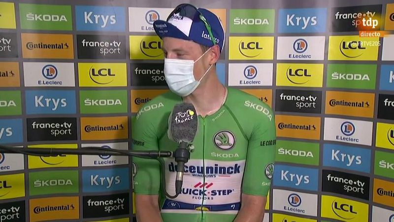 Sam Bennett: "Siempre quise ganar esta etapa y hacerlo de verde es increíble"