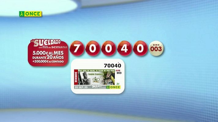Sorteos ONCE - Sorteo ONCE - 20/09/20