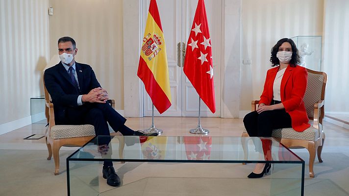 Informativo 24h - Sánchez y Ayuso se reúnen para mejorar la coordinación en la lucha contra la COVID-19 en Madrid