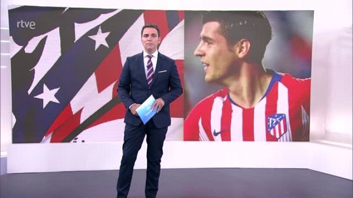 Telediario 1 - Morata ya está en Turín para ultimar su fichaje con la Juventus