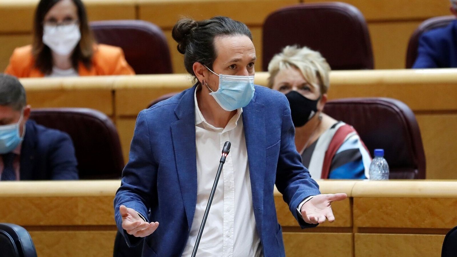 Iglesias en el Senado: "El nivel de desfachatez en sede parlamentaria tiene pocos precedentes"