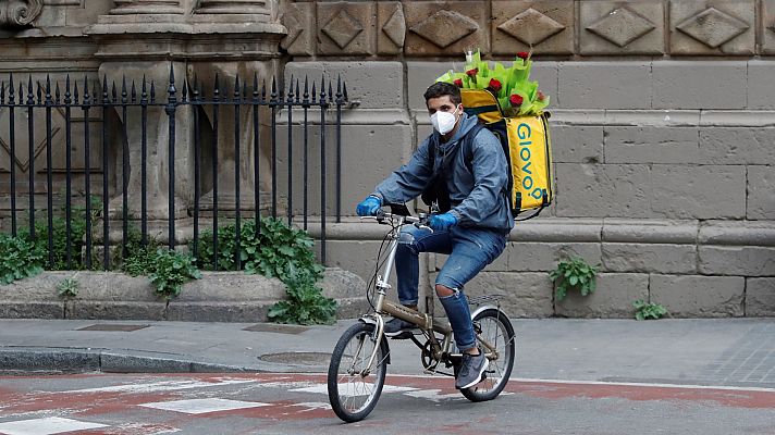 Telediario 1 - El Supremo ratifica que los repartidores son autónomos