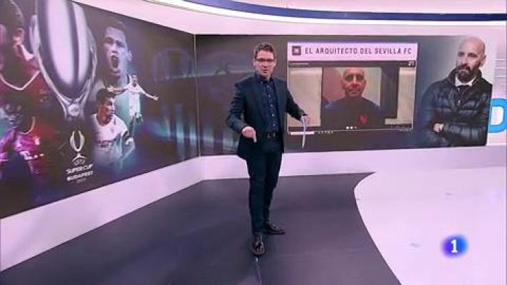Telediario 1 - Monchi, ante la final contra el Bayern: "El último entrenamiento nos ha subido la moral"
