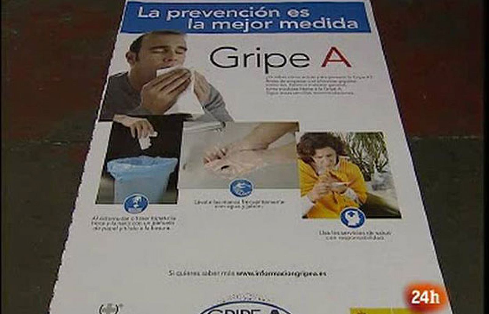 Campaña de prevención de la gripe A en España