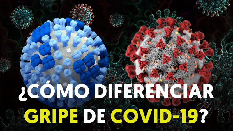 ¿Cómo diferenciar gripe y COVID-19?
