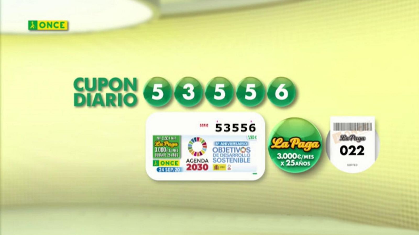 Sorteo ONCE - 24/09/20 - ver ahora