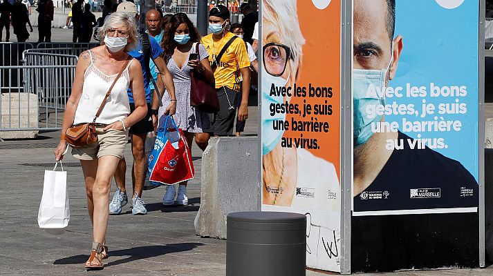 Telediario 1 - COVID-19: Algunos alcaldes se rebelan en Francia contra las restricciones