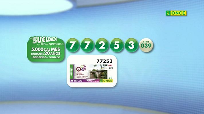 Sorteos ONCE - Sorteo ONCE - 26/09/20