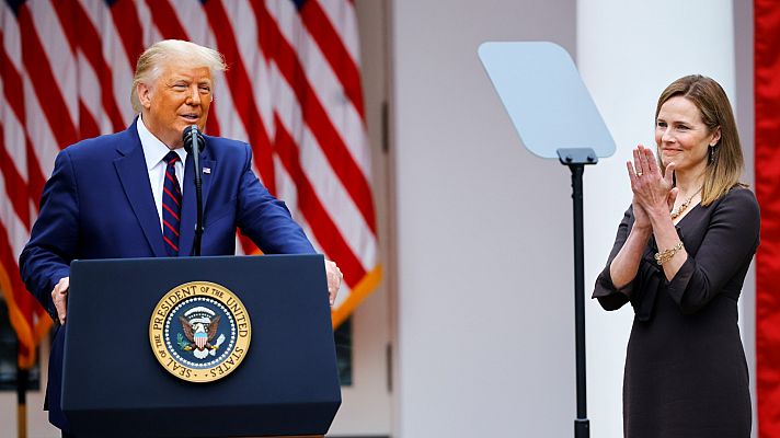 Telediario 1 - Trump nomina a Amy Coney Barrett para el Supremo