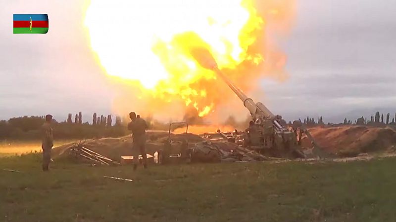 Se reaviva la vieja guerra entre Armenia y Azerbaiyán por el control de Nagorno Karabaj | Ver