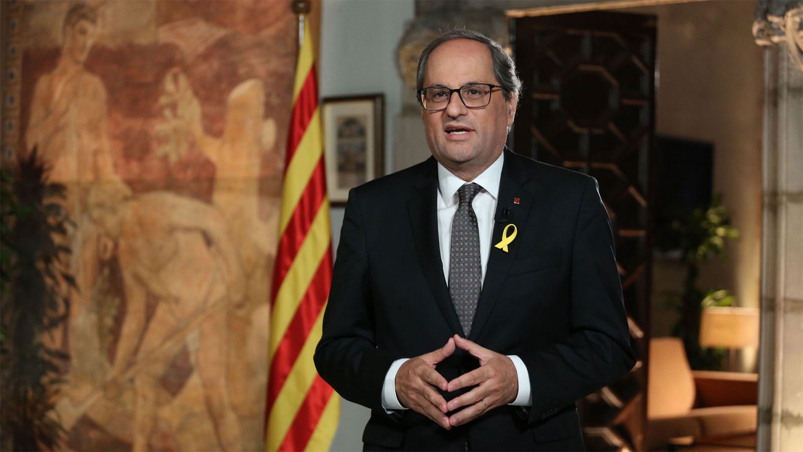 Torra pide luchar por el independentismo "las 24 horas"