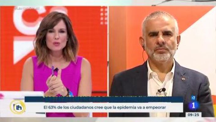 La hora de La 1 - Carrizosa (Cs) sobre Torra: "Se va como vino, inhabilitado por incumplir la ley"