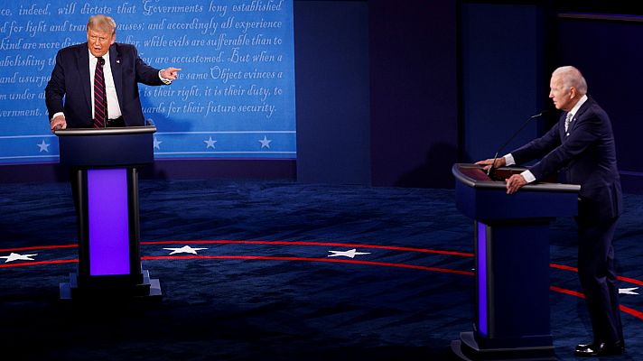  Los ataques personales y las interrupciones eclipsan el primer debate electoral entre Trump y Biden