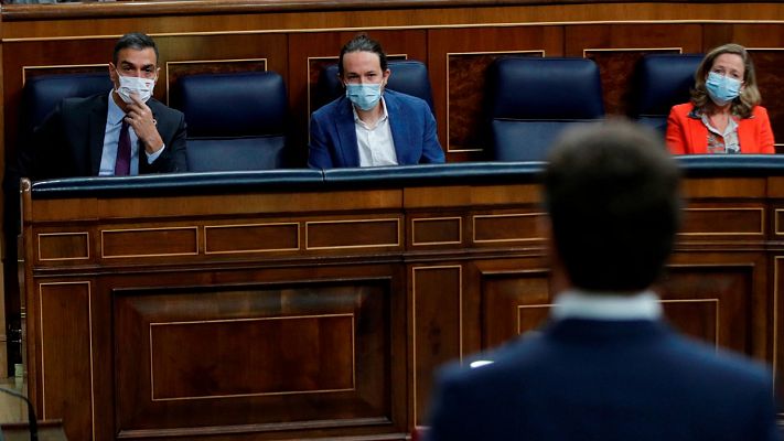 Informativo 24h - Bronca en el Congreso por el rey: la oposición acusa al Gobierno de desleal y Sánchez habla de "amenazas ficticias"