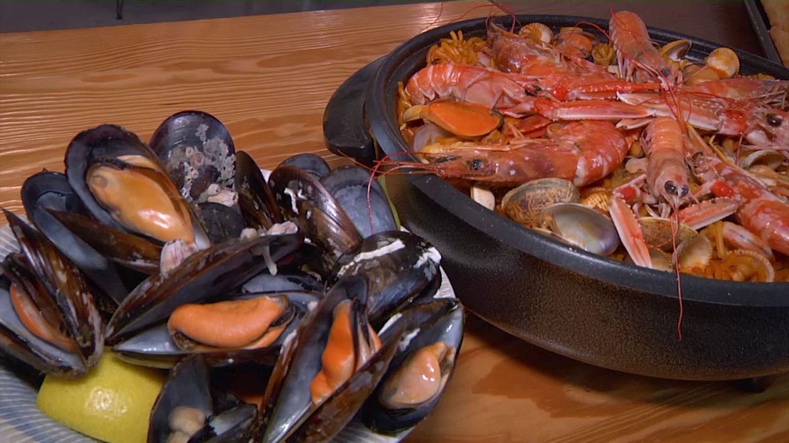 Receta fideuá mejillones al vapor