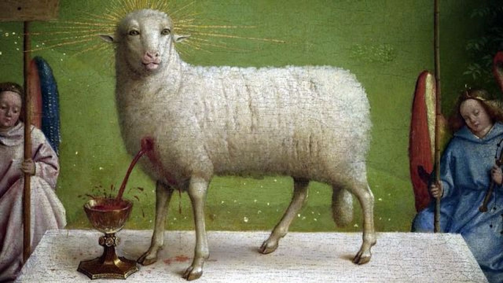 Restauración del cordero místico de los hermanos Van Eyck *