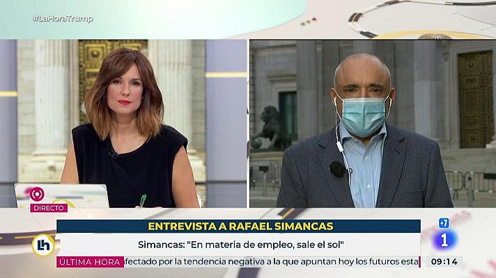 La hora de La 1 - Simancas: "Ayuso lucha contra todo menos contra el virus"