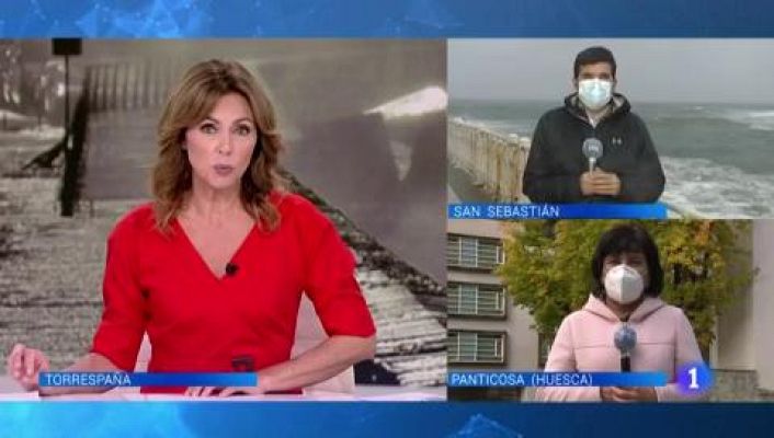 Telediario 1 - La borrasca 'Alex' deja lluvia y viento en todo el país