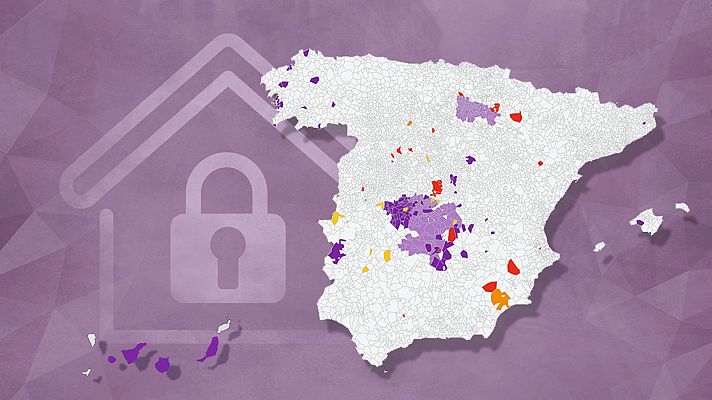 Telediario 1 - Confinamientos y restricciones en más de 570 municipios de España para frenar al coronavirus