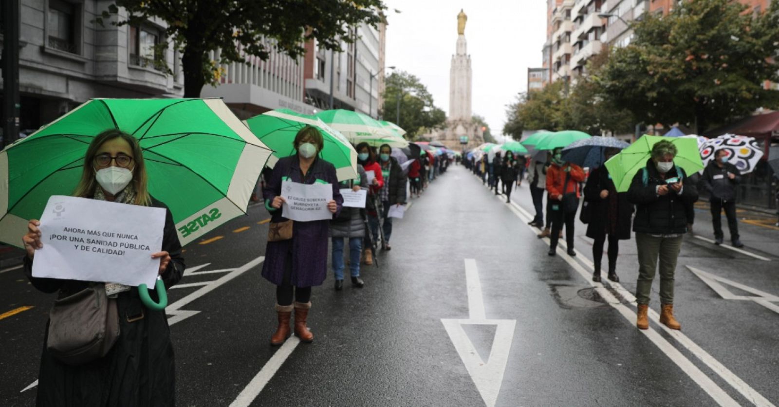 Jornada de manifestaciones a favor de la sanidad pública