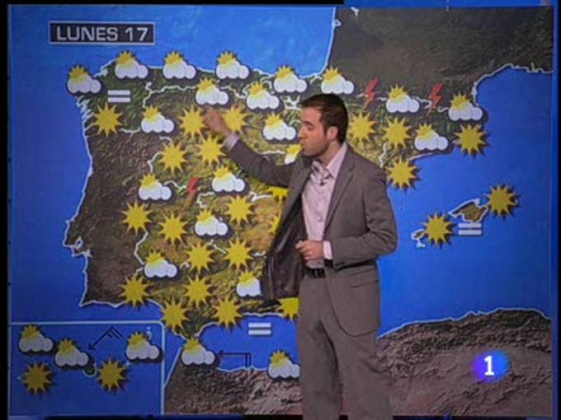 Sol y algunos chubascos para la jornada del lunes