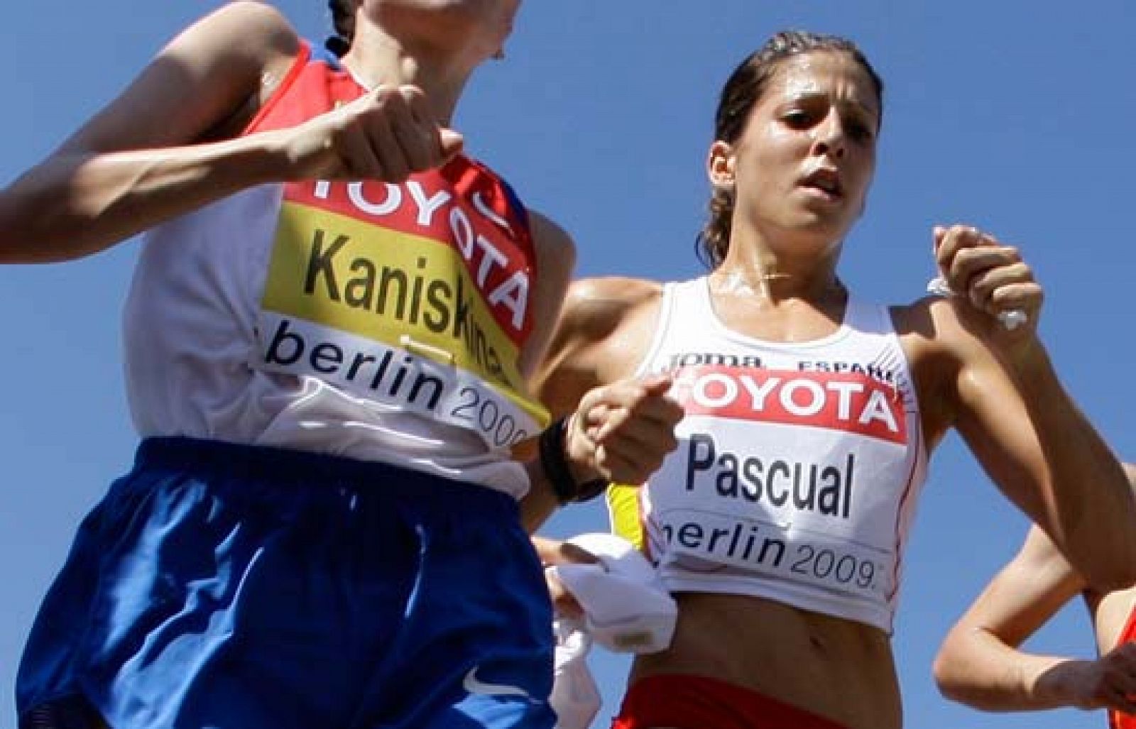 La atleta española Beatriz Pascual termina sexta en la prueba de los 20 kilómetros marcha del Mundial de Atletismo de Roma. Su compañera María Vasco tuvo que abandonar.  