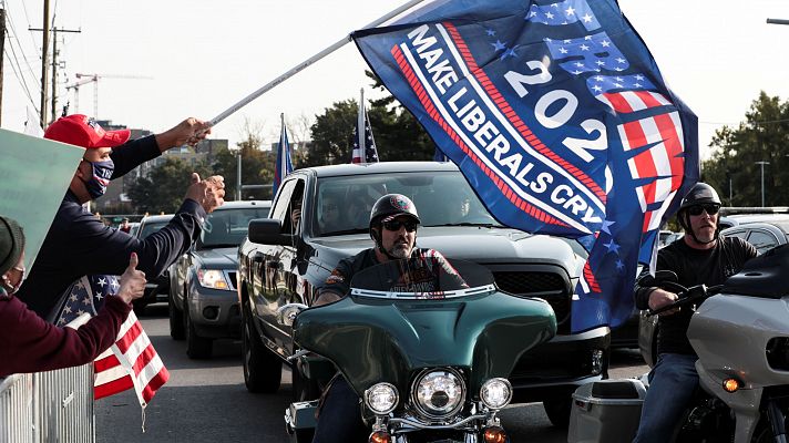 Telediario 1 - El polémico paseo de Trump: "He aprendido mucho del COVID"
