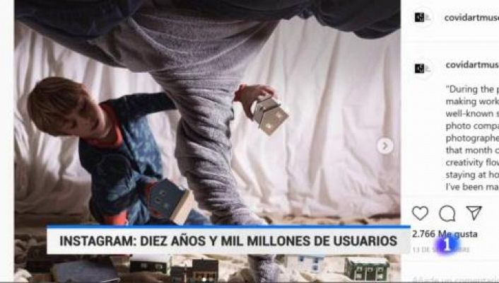 Telediario 1 - Instagram cumple 10 años, la red que utiliza todo el mundo